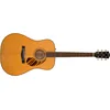Image de Fender Guitare acoustique Dreadnought PD-220E - Touche ovale - Naturel - Étui rigide inclus