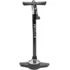 Image de floor pump VENTURA, steel, black, with manometer, with double head, with pump adapter and ball needle