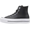 Image de Converse Baskets montantes à plateforme, Cuir noir blanc blanc, 38.5-39 EU
