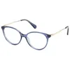 Image de MAX &CO Lunettes Femme, Bleu mat, 52/15/140
