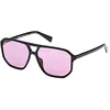 Image de Guess Lunettes unisexe pour adultes, Noir brillant, 58/13/145