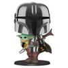 Image de Funko Mandalorian Figurine Du Mandalorien Avec L´enfant Star Wars Yoda 25 Cm