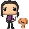 Image de Funko Figurine De Kate Bishop Avec Lucky Le Chien à Pizza Hawkeye