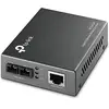 Image de TP-Link Gigabit Multi-Mode Media Converter, Complies with IEEE 802.3ab and IEEE 802.3z Extends Fiber Distance Up to 0.55 km (MC200CM),Black