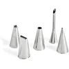 Image de De Buyer - Coffret de 5 douilles assorties en inox - 2 mm / 8 mm / 8 dents / 6 mm / C6 - Inox de Qualité Professionnelle, Sans Soudure pour Hygiène Parfaite, S'Adaptent aux Poches Pâtissières