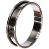 Image de De Buyer - Cercle à tarte rond en inox à bord roulé - 8 x 2 cm - Surface Lisse, Démoulage Facile, Pour des Résultats Sans Défaut et Délicieux, Argent