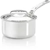 Image de De Buyer - Casserole en inox AFFINITY avec couvercle en inox - 20 cm - Fabriquée en France, Sans PFAS, Montée Rapide en Température, Inox 18/10, Tous Feux + Four, Finition Poli Brillant