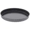 Image de De Buyer - Moule à tarte rond Canelée en acier antiadhésif - Diamètre 24 cm -, Noir