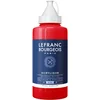 Image de Lefranc Bourgeois Fine 300431 Fine Peinture acrylique   Rouge vermillon, bouteille de 750 ml, peinture acrylique crémeuse à base d'eau, séchage rapide, résistante à la lumière, imperméable