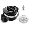 Image de Moulinex - Extension Air Fryer pour Robot Cuiseur Companion - Noir | Accessoire compatible avec tous les modèles Companion - Permet de frire sans huile - Rôtir et griller dans le même bol