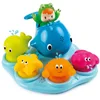 Image de Smoby - Cotoons Ile de Bain - Jeu de Bain - 4 Personnages Gicleurs d'Eau + 1 Baleine Arrosoir - Jouet pour Bébé dès 12 Mois - 110608