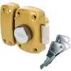Image de Vachette Verrou de porte Bouton/Cylindre CYCLOP - Ouverture à Bouton intérieur, Clé extérieur - Cylindre ø 23 mm, Longueur 40 mm, 5 goupilles - 67600-40/SC - Anti crochetage - 3 clés
