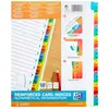 Image de OXFORD Intercalaires Alphabetiques 26 Positions Format A4+ Carte Blanche 170G, A4XL