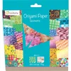 Image de Avenue Mandarine - Ref 52501MD - Lot de feuilles origami - Motifs géométriques - 60 feuilles entièrement imprimées - 20 x 20 cm - Feuille d'autocollants pour les yeux incluse, papier 70 g/m² -
