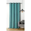 Image de LINDER Rideau Bering Bleu Turquoise Finition oeillets Canon de fusil140x260cm