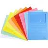 Image de Exacompta - Réf 50450E - Lot de 10 chemises à fenêtre - 220 x 310 mm - Convient pour contenir des documents A4 - Carte 160 g/m² - Fenêtre transparente - Couleurs assorties