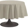 Image de Coucke Nappe Ronde Uni Crème Coton 235 cm