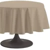 Image de Coucke Nappe Ronde Uni Sable Coton 180 cm