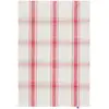 Image de Coucke Serviette française en coton et lin, motif écossais rouge, 50,8 x 76,2 cm, rouge
