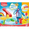 Image de Maped Creativ - Pâte à Modeler Pat'Dough pour Enfants Non Toxique et Douce - 4 Pots de Pâte à Modeler et 12 accessoires - 4 Pots de 56g Blanc, Bleu, Rouge, Jaune