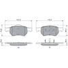 Image de BOSCH Plaquettes de frein X4 pour CHRYSLER: Grand Voyager, Voyager & DODGE: Caravan (Ref: 0 986 424 668)