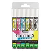 Image de Pébéo - Marqueur Encre Colorex Set de 6- Colorex Encre Aquarelle  Couleurs Primaires - Dessin Multi-outil Tous Supports - Marqueur - Jaune primaire, Magenta, Cyan, Vert printemps, Sépia, Noir d'ivoire