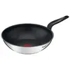 Image de Tefal Primary, Wok 28 cm Inox, Revêtement antiadhésif Titanium, Thermo-Signal, Base induction, Poignée Bakelite, Cuisson homogène, Facile à nettoyer, Garantie 10 ans, Recyclable, E3091904