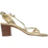 Image de LES TROPEZIENNES PAR M. BELARBI Sandales Lilonbuc pour femme, Beige irisé, 38.5 EU
