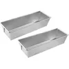 Image de Zenker 9919450 Lot de 2 moules à cake en acier étamé, Moules à gâteaux rectangulaires, moule pain de mie, moule brioche, moule à cake, acier étamé, 30 x 11,5 cm