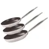 Image de Elo 9804150 Set de 3 Poêles Aluminium, Poêle tous Feux, Poêle Induction, Poêle Antiadhesive, Poêle sans Pfas, Aluminium, Céramique, Acier Inoxydable, 32 x 5,5 cm