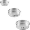 Image de Zenker 9992150 Set de 3 moules à manqué à charnière en acier étamé, Moule à gâteau rond en fer blanc, Argenté, Acier étamé, Diamètres de 18,5 cm + 26 cm + 28 cm