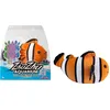 Image de Lansay - ZHU ZHU AQUARIUM - Moon le Poisson Clown - Orange & Blanc - Peluche Douce & Interactive Pour Enfants dès 4 ans - Créer des Histoires Enchantées - Animal Intéractif Rigolo - Pas Besoin d'Eau