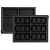 Image de LAGRANGE Jeu de plaques Mini Gaufres, compatible avec tous les gaufriers "Tarti' Gaufres", Plaques en aluminium moulé, Revêtement antiadhésif double couche, 020322