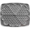 Image de LAGRANGE Jeu de plaques Traditionnel Gaufres Coeur, compatible avec tous les gaufriers "Super2", Plaques en aluminium moulé non revêtues, 030521