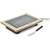 Image de LAGRANGE Grill Pierre Deluxe cadre bois clair + grattoir