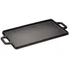 Image de Baumalu 385224 Plancha 38 cm en Fonte Utilisable des Deux Côtés, Noir