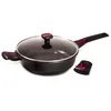Image de Baumalu, Granit Pro Sauteuse avec Couvercle en Verre 28 cm - Revêtement Céramique Antiadhésif, Indéformable, Compatible Cuisinières à Gaz, Induction et Électrique, Noir
