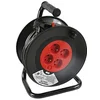 Image de EXPERT LINE - Enrouleurs de câbles électriques, Extentions d'alimentation - Enrouleur électrique 3G1mm² / 25m / 16A - Rallonge électrique 25M -4 prises avec disjoncteur thermique