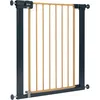 Image de Safety 1st Easy Close Metal Gate, Barrière escalier enfant à pression 73-80 cm (max. 108 cm), Barrière de sécurité enfant facile à fermer d'une main, Sans vis, Double verrouillage, Effet bois