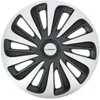 Image de 4 enjoliveurs gris/noir michelin 3d black edition 15 pouces