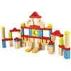 Image de Jeujura J8243 Lot de 82 blocs de construction en bois dans une boîte