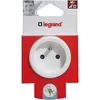 Image de Legrand Fiche double fonction 2P+T 16A 250V pour branchement de 2 appareils sur une même prise