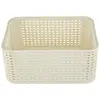 Image de CURVER Panier de Rangement Style 6L - Aspect Rotin Texturé - Pour Chambre, Salon, Salle de Bain, Buanderie -28,5x19,4x13 cm - Ivoire - 70% Recyclé