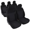 Image de DBS Housse de siège universelle Kit complet : 2 housses sièges AVANT + housses pour banquette arrière 3 sièges séparés - Maille polyester Noir (Ref: 01012041)