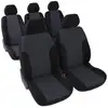 Image de CARAUTO Housse de siège universelle Kit complet : 2 sièges (avant) + 3 sièges (arrière) - Maille polyester Noir (Ref: 01012888)