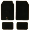 Image de Jeu de 4 tapis universels dbs modèle coco summer en noir