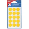 Image de agipa 111963 Pastilles de marquage, diamètre 19 mm, jaune