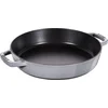 Image de STAUB Poêle à frire en fonte avec 2 poignées 26 cm Compatible induction Gris graphite