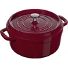 Image de STAUB Cocotte en Fonte, Ronde, Ø 24 cm, 3,8 L, Bordeaux