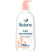 Image de BIOLANE - Lait de toilette 750ml - Bébé - Nouveau Packaging - Nettoie Visage, Corps et Siège - Sans Rinçage - Doux et Apaisant - 99% d'origine naturelle - Fabriqué en France